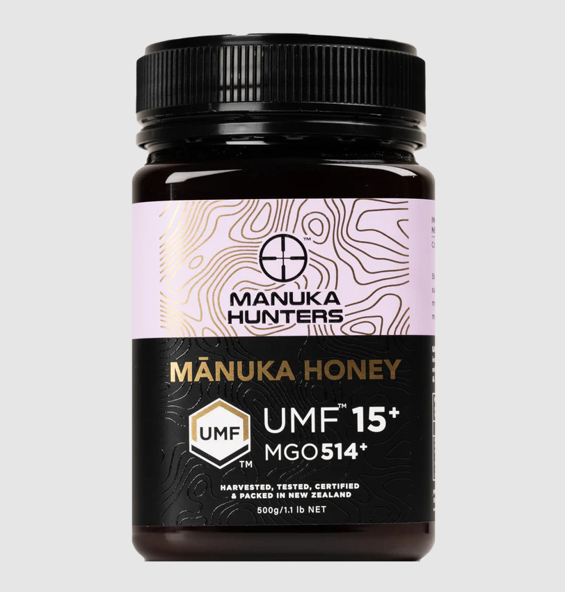 【单瓶包邮】MANUKA HUNTERS MANUKA HONEY 麦卢卡蜂蜜 UMF15+/MGO514+ 500g (保质期2029/01)